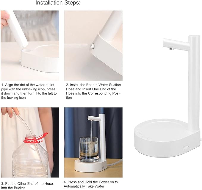 スマート給水ディスペンサー｜ワンタッチ自動注水・USB充電式✨本体のボタンを押すだけで、必要な量の水を自動で注げる便利アイテムです。